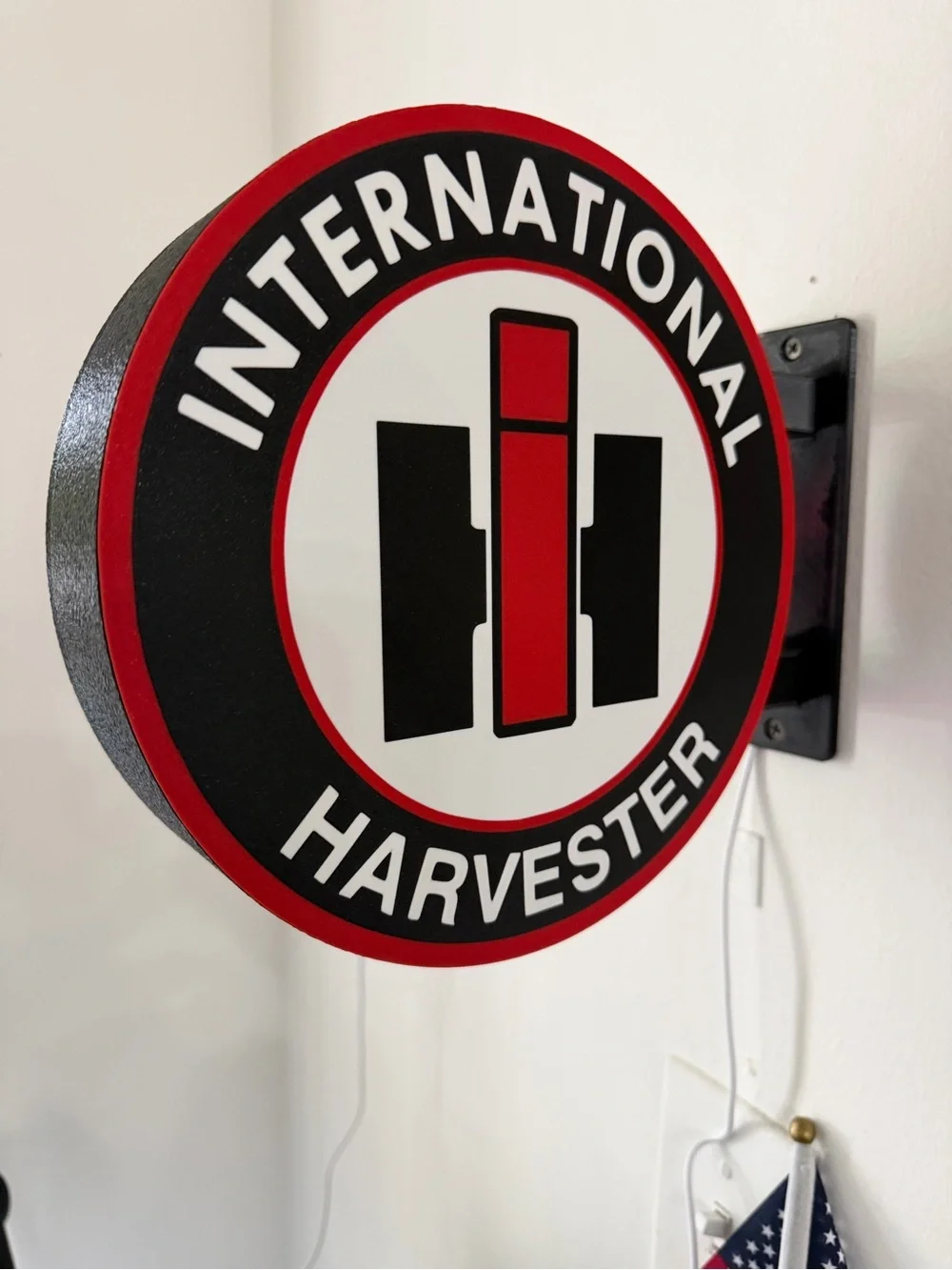 Red and Black Wall Sign - Vintage Logo Decor